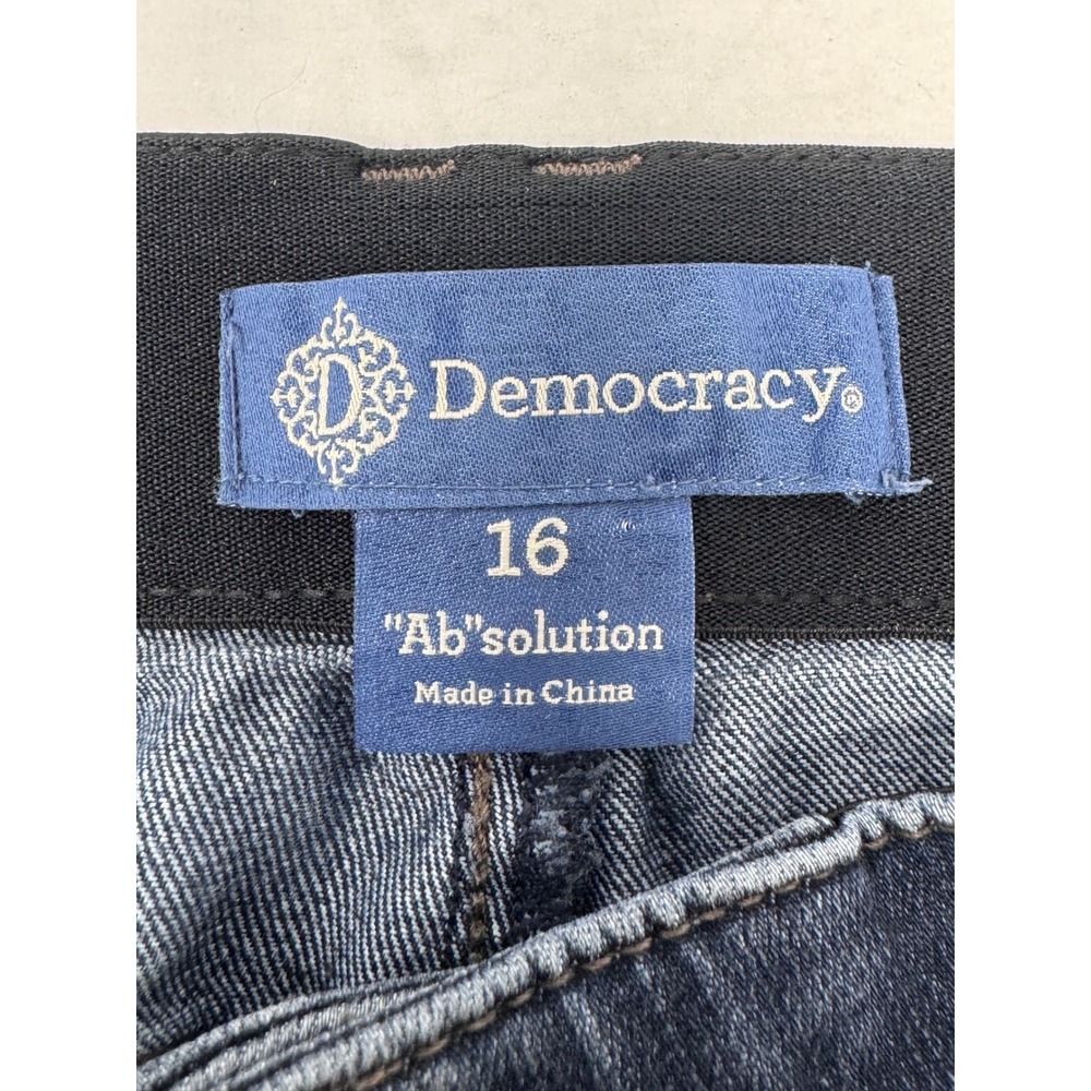 Democracy "Ab"solution Women's Size 16 "Ab"solution Dark Wash Jeans‎ - Picture 6 of 7